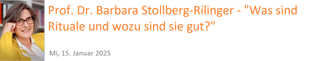 Prof. Dr. Barbara Stollberg-Rilinger - "Was sind Rituale und wozu sind sie gut?"